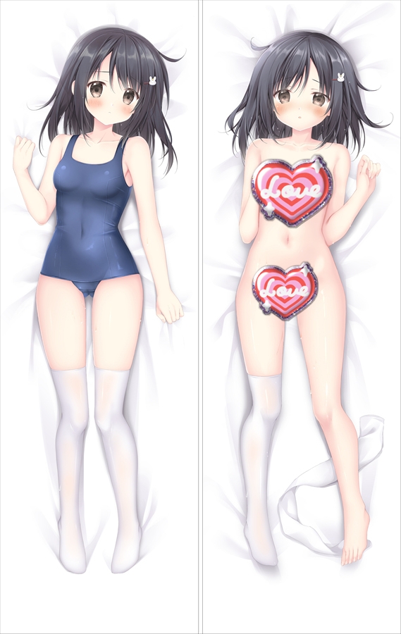 Original Riko Korie-chan School Swimsuit Anime Dakimakura Body Pillow Cover