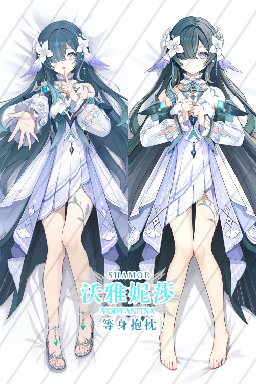 Genshin Impact Vodyanitsa Anime Dakimakura Body Pillow Cover
