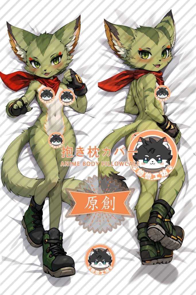 Freedom Planet Carol Tea Furry Anime Dakimakura Body Pillow Cover