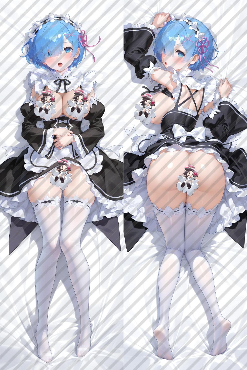 Re:Zero Rem Anime Dakimakura Body Pillow Cover