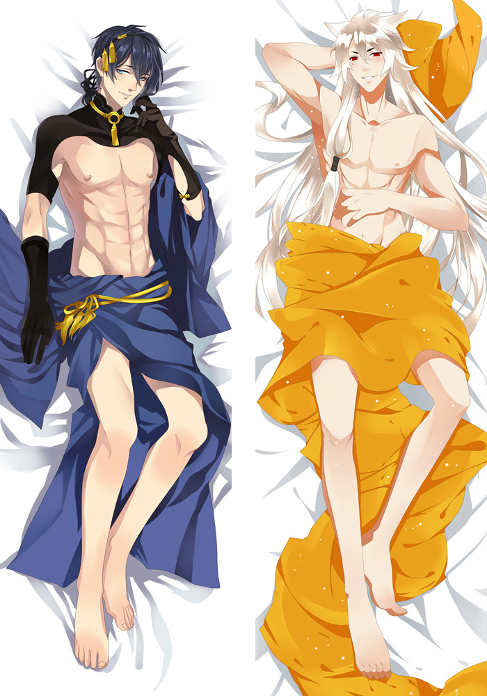 Touken Ranbu Mikazuki Munechika + Kogitsunemaru Anime Dakimakura Pillow Cover