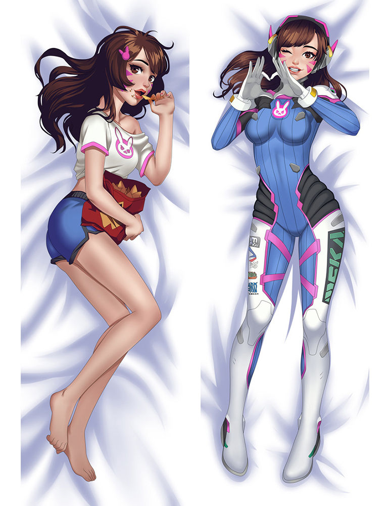 Overwatch D.VA Anime Dakimakura Pillow Cover610021