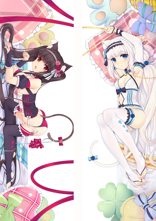 Nekopara Chocola&Vanilla Anime Dakimakura Pillow Cover