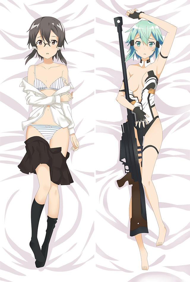 Sword Art Online Asada Shino Anime Dakimakura Pillow Case