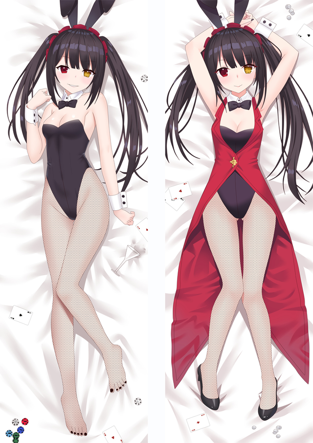 Date A Live Nightmare Tokisaki Kurumi Anime Dakimakura Pillow Cover