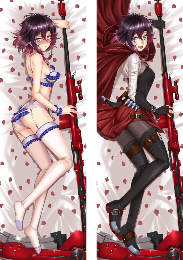 RWBY Ruby Rose Anime Dakimakura Pillow Cover