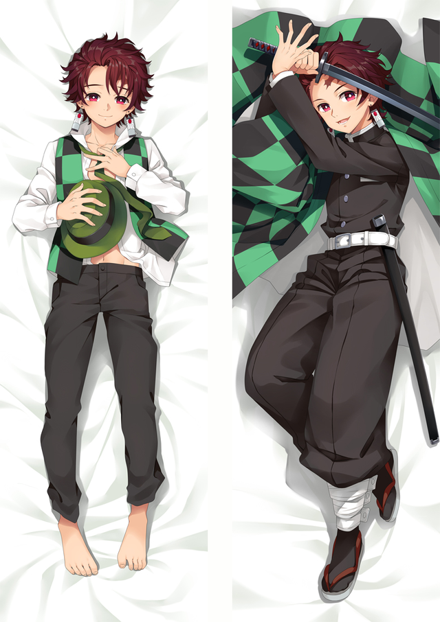 Demon Slayer: Kimetsu no Yaiba Kamado Tanjirou Anime Dakimakura Pillow Cover