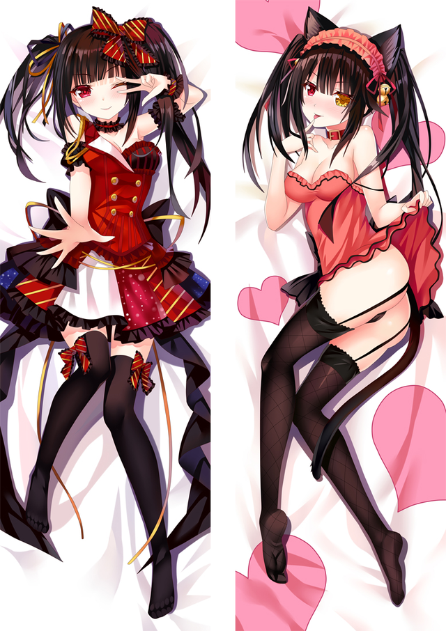 Date A Live Tokisaki Kurumi Nightmare Anime Dakimakura Body Pillow Cover