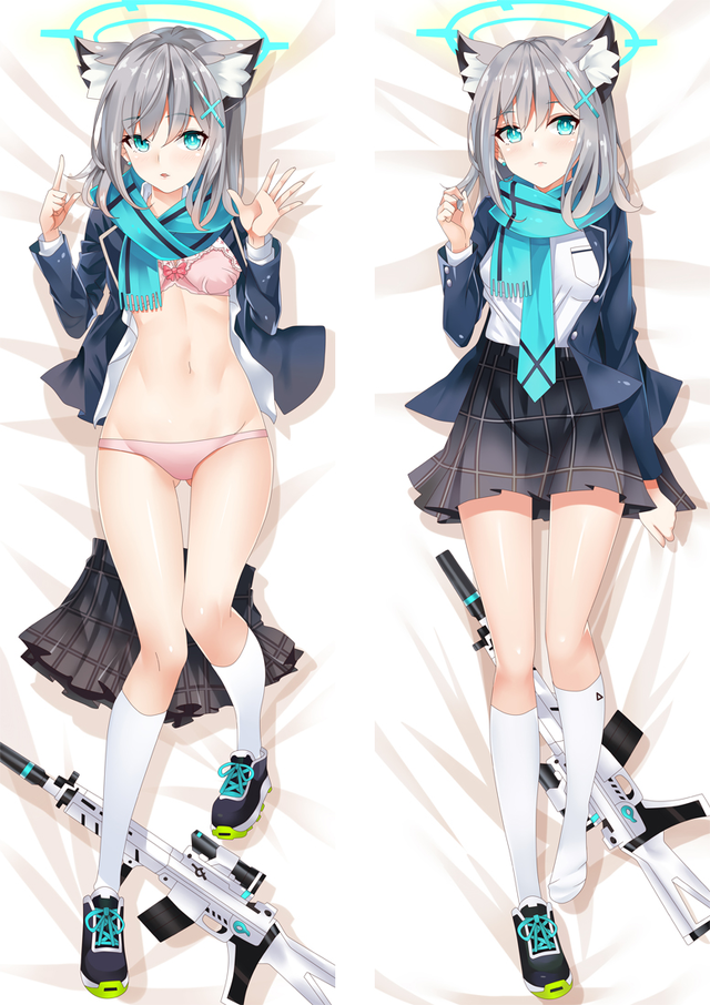 Blue Archive Shiroko Anime Dakimakura Body Pillow Cover