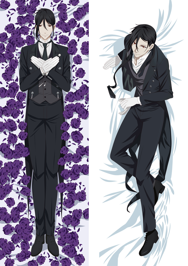 Black Butler Sebastian Anime Dakimakura Pillow Cover H3756