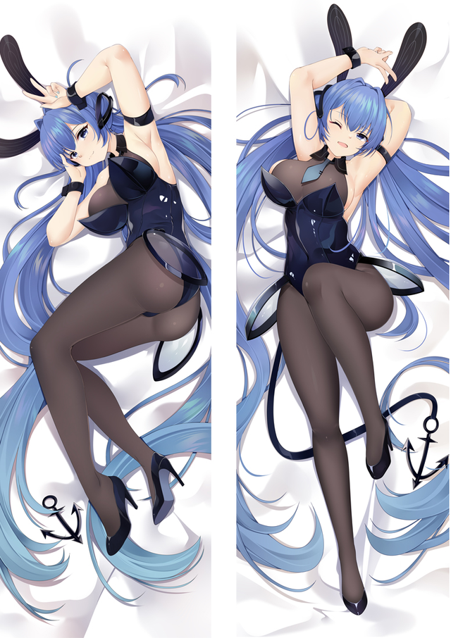 Azur Lane USS NEW JERSEY Big J Black Dragon Anime Dakimakura Body Pillow Cover