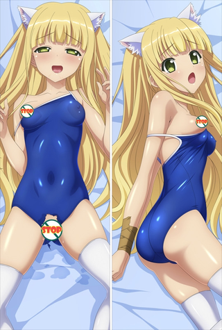 The 'Hentai' Prince and the Stony Cat Azusa Azuki Anime Dakimakura Pillow Cover