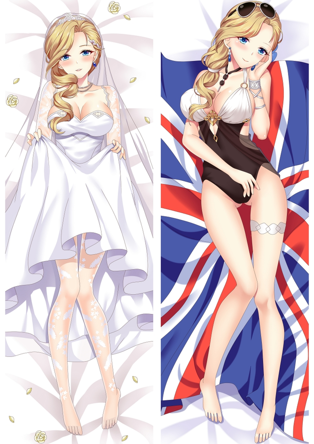 Azur Lane HMS Hood Anime Dakimakura Pillow Cover