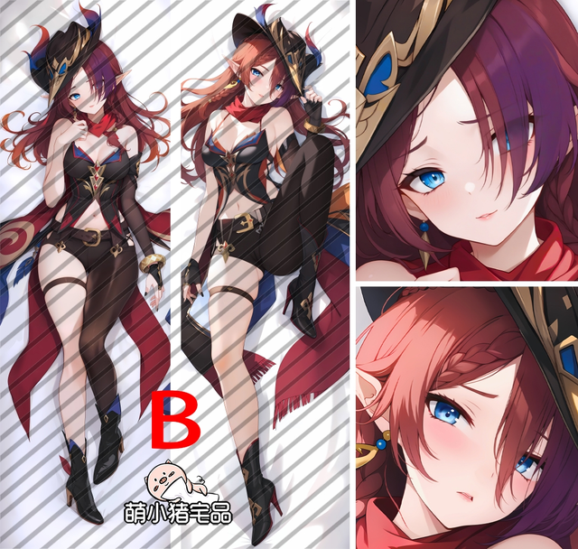 Genshin Impact Chasca Anime Dakimakura Pillow Cover