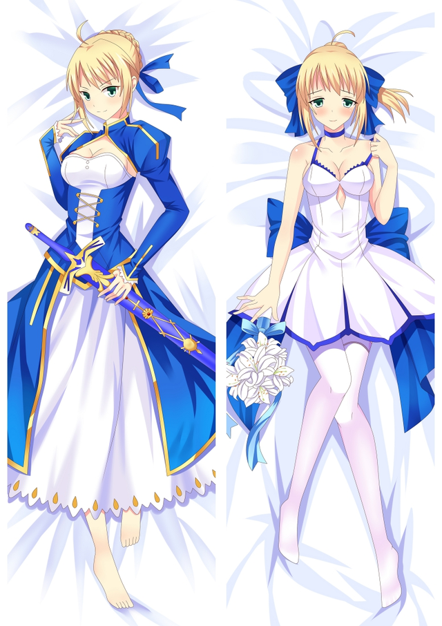Fate stay night Altria Pendragon Saber Eater Anime Dakimakura Pillow Cover