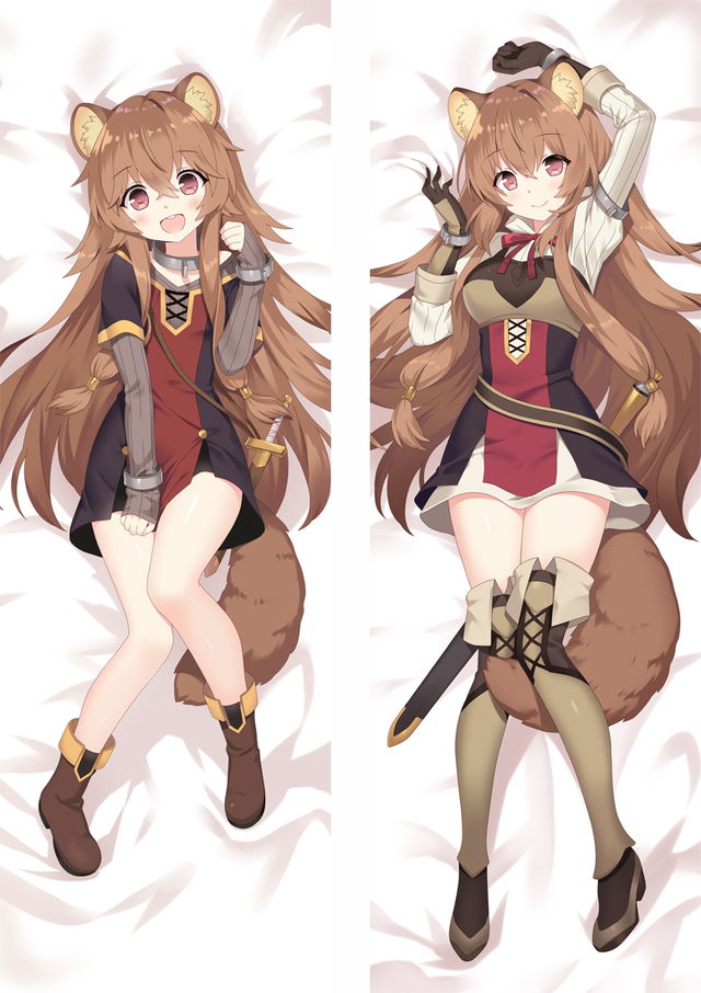 The Rising of the Shield Hero: The Manga Companion Raphtalia Anime Dakimakura Pillow Cover