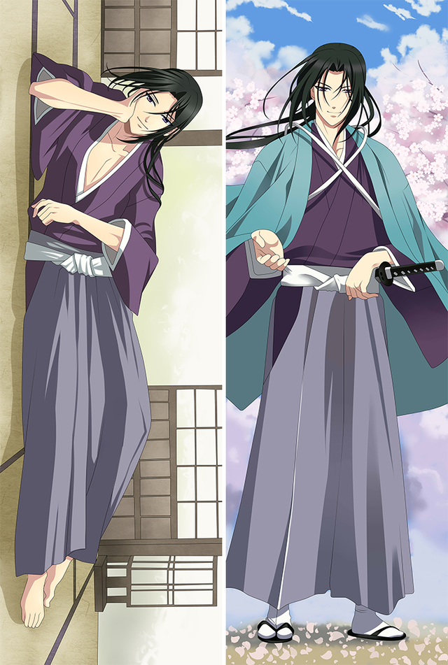Hakuoki Toshizo Hijikata Anime Dakimakura Pillow Case