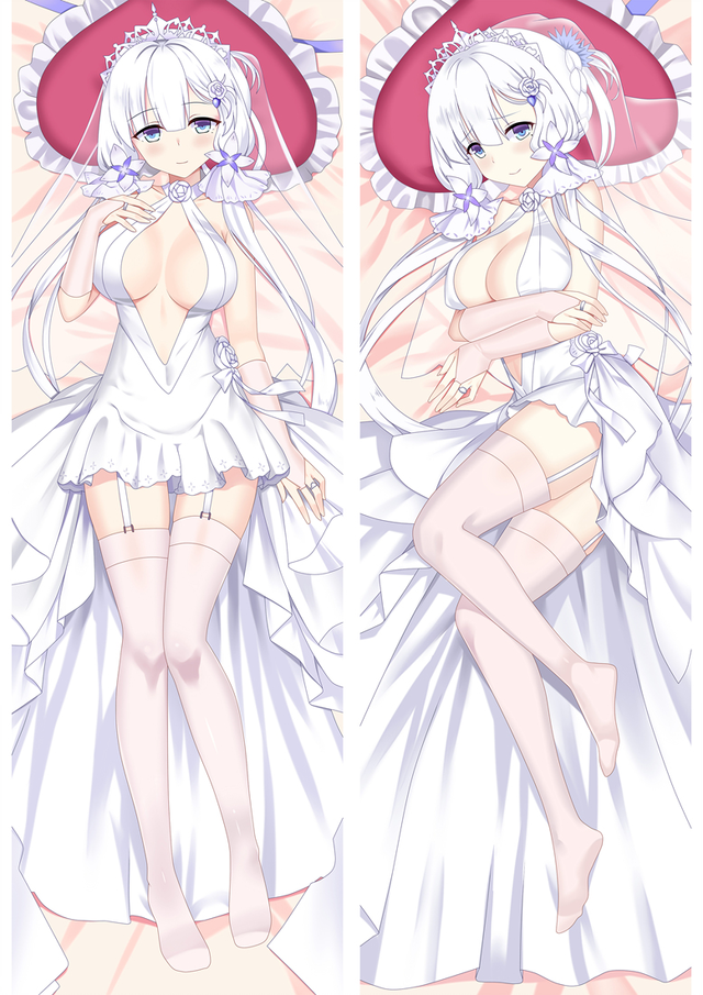 Azur Lane Illustrious Anime Dakimakura Pillow Cover Mgf-86030