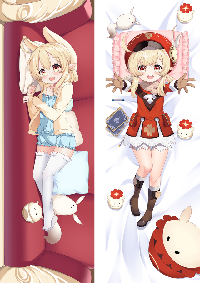 Genshin Impact Klee Anime Dakimakura Body Pillow Cover