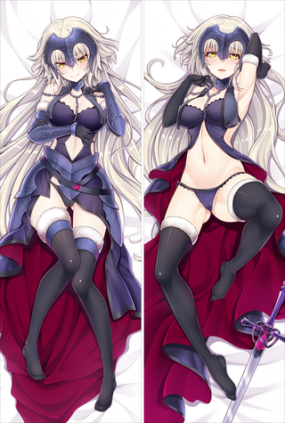 Fate Grand Order Dakimakura Black Jeanne d'Arc Anime Hugging Body Pillow Case