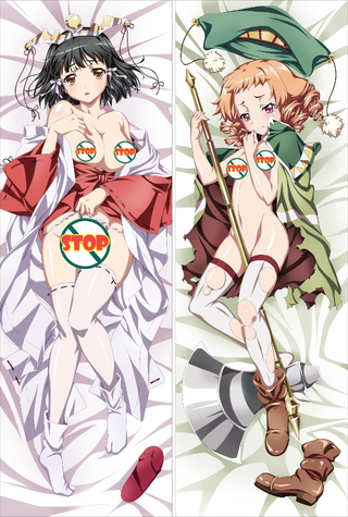 Kuroinu ~Kedakaki Seijo wa Hakudaku ni Somaru~  Kaguya -Luu Luu Anime Dakimakura Japanese Pillow Cover