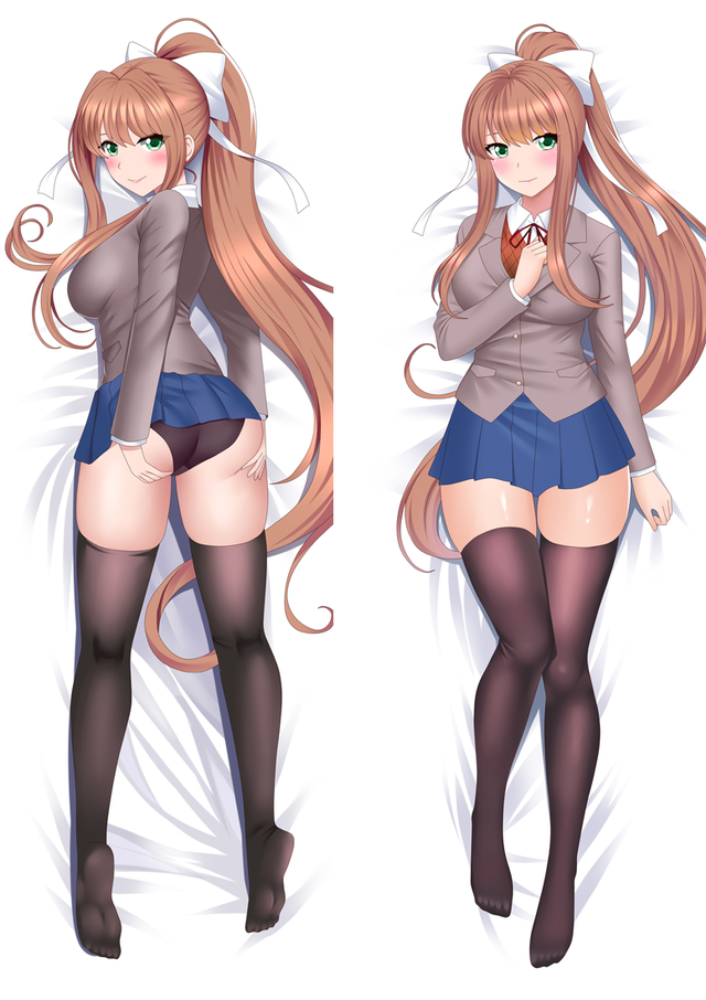 Doki Doki Literature Club! Monika Anime Dakimakura Body Pillow Cover