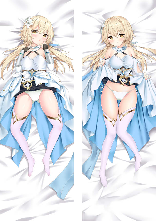Genshin Impact Lumine Anime Dakimakura Body Pillow Cover