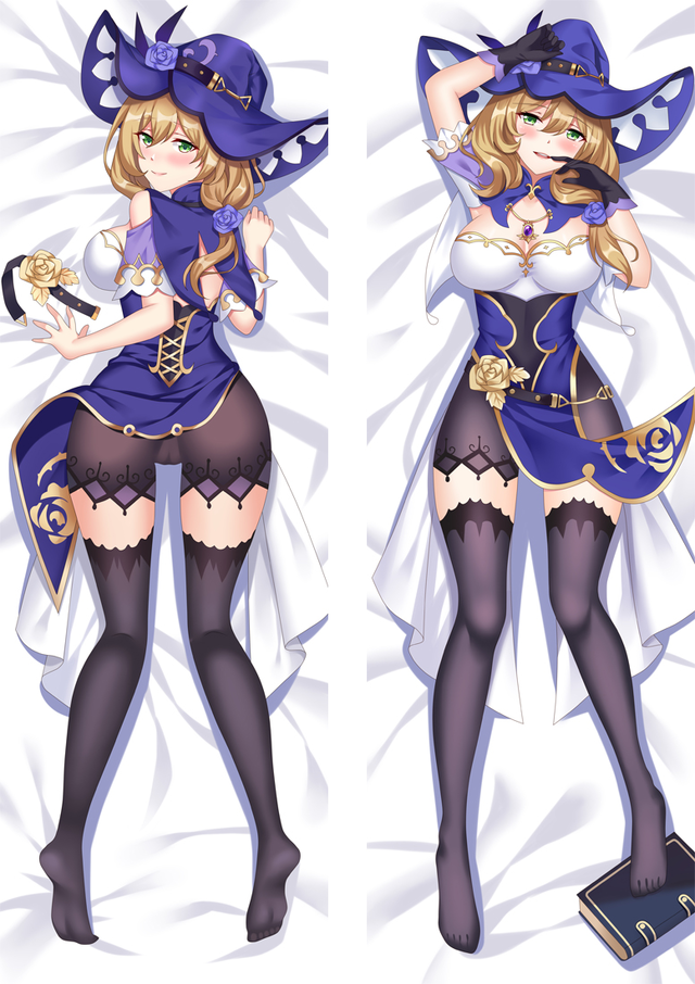 Genshin Impact Lisa Anime Dakimakura Body Pillow Cover