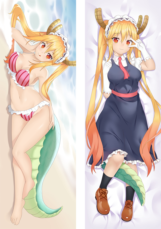 Miss Kobayashi's Dragon Maid Tohru Anime Dakimakura Body Pillow Cover