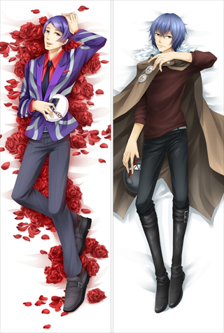 New Anime Tokyo Ghoul Shuu Tsukiyama&Kirishima Ayato Dakimakura Bed Hugging Body Pillow Case
