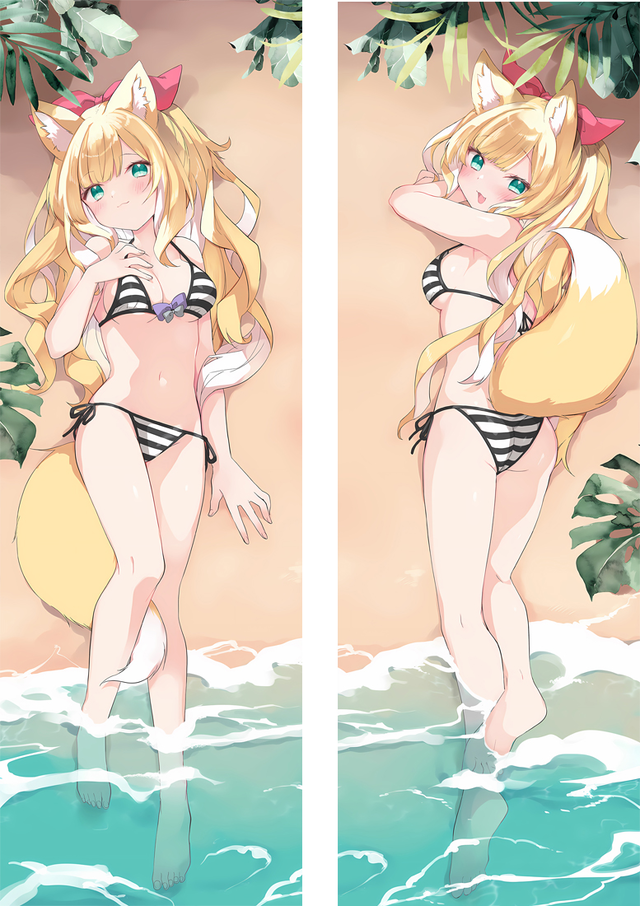 Virtual Youtuber Fuwafuwa-chan Anime Dakimakura Body Pillow Cover