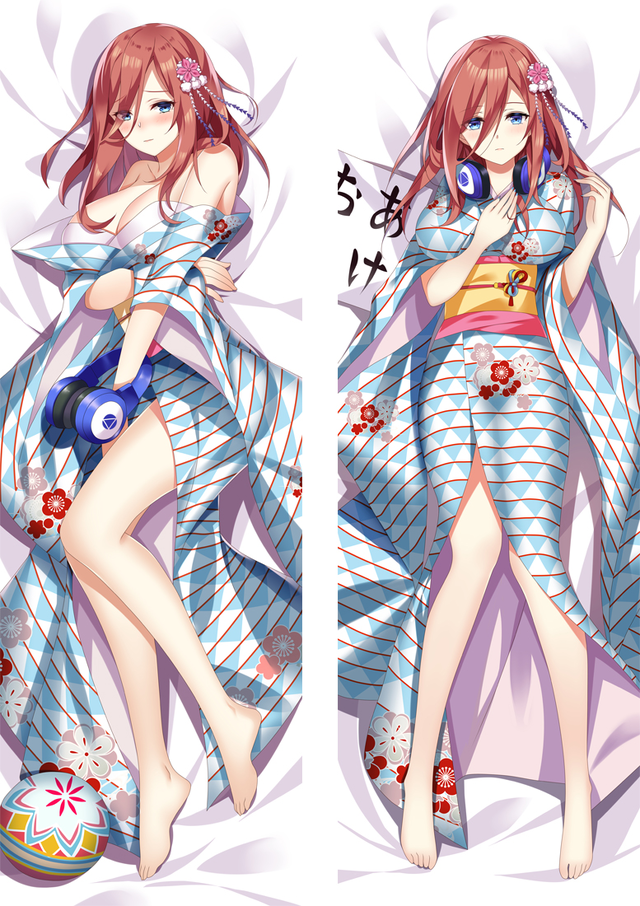 The Quintessential Quintuplets Nakano Miku Anime Dakimakura Pillow Cover H3934-A