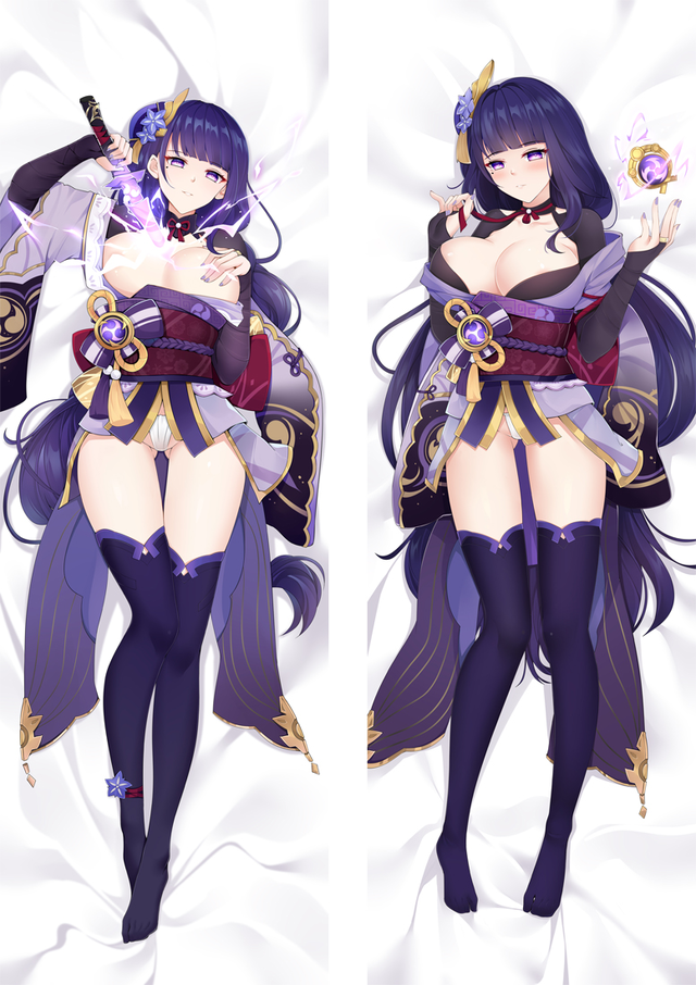 Genshin Impact Raiden Shogun Baal Anime Dakimakura Body Pillow Cover