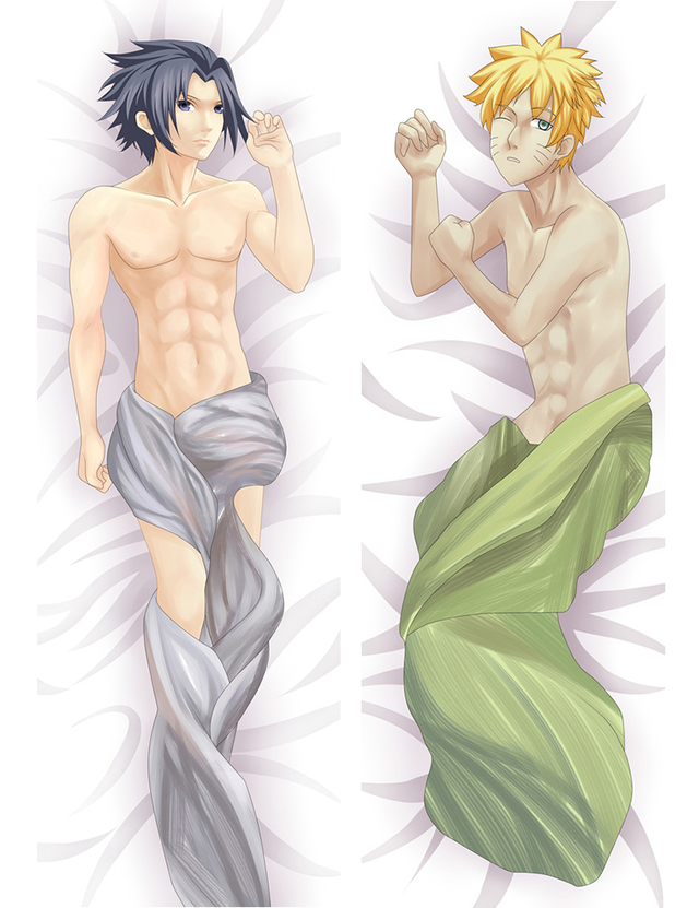 Naruto Sasuke Uchiha Naruto Uzumaki Anime Dakimakura Pillow Cover