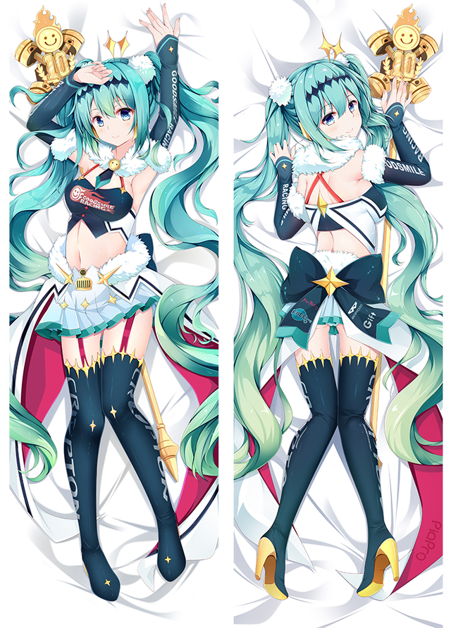 VOCALOID Racing Miku Anime Dakimakura Hugging Pillow Cover