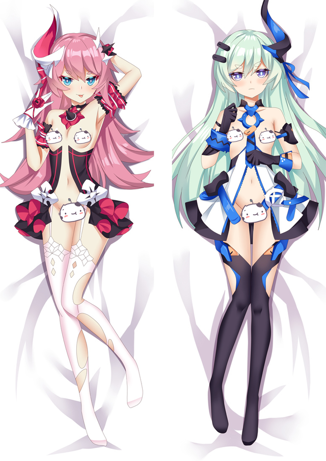 Honkai Impact 3rd Rozaliya&Liliya Olenyeva Anime Dakimakura Pillow Cover H3965-B