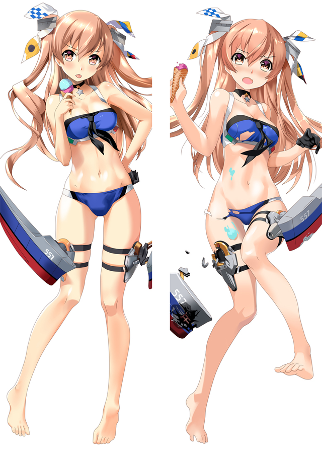 Kantai Collection Johnston Anime Dakimakura Pillow Cover