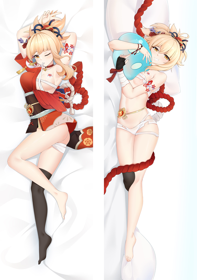 Genshin Impact YOIMIYA Anime Dakimakura Body Pillow Cover