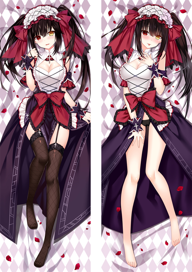 Date A Live Nightmare Tokisaki Kurumi Anime Dakimakura Pillow Cover