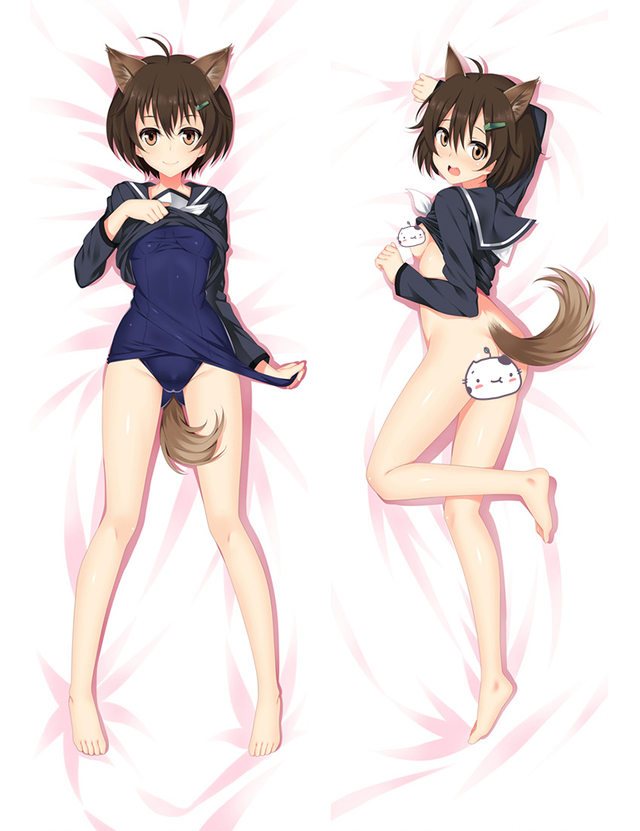 Strike Witches Karibuchi Hikari Anime Dakimakura Pillow Cover