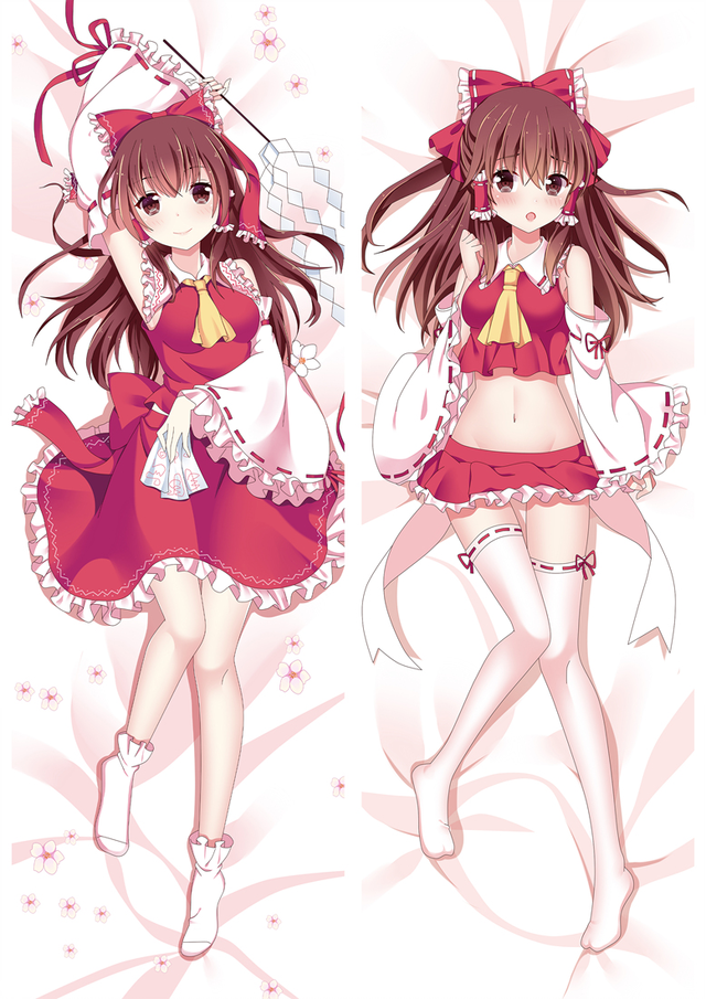 TouHou Project Hakurei Reimu Anime Dakimakura Pillow Cover