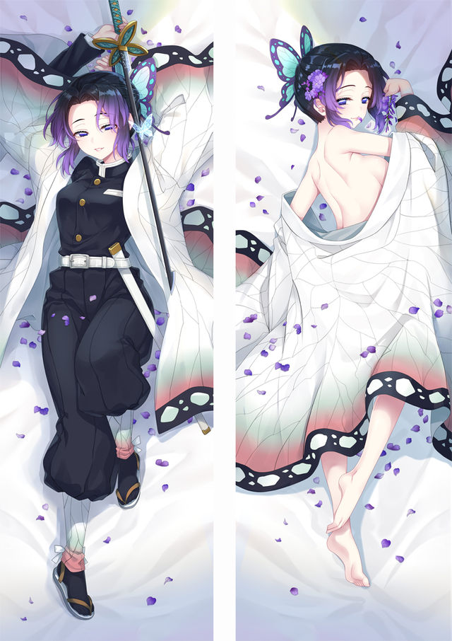 Demon Slayer: Kimetsu no Yaiba Kochou Shinobu Anime Dakimakura Pillow Cover