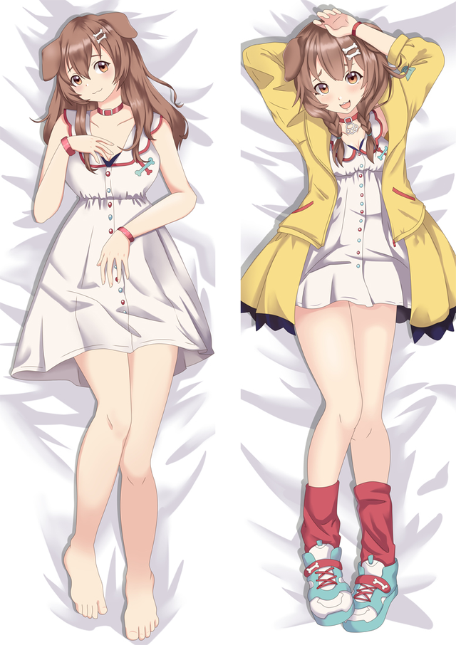 Virtual Youtuber Inugami Korone Anime Dakimakura Body Pillow Cover