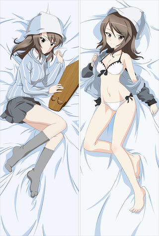 Girls und Panzer GUP Dakimakura Mika Anime Girl Hugging Body Pillow Case Cover