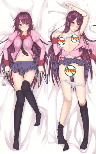 Bakemonogatari Hitagi Senjougahara Anime Dakimakura Body Pillow Cover