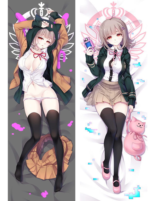 Danganronpa Nanami ChiaKi Anime Dakimakura Otaku Pillow Case Cover Hugging Body