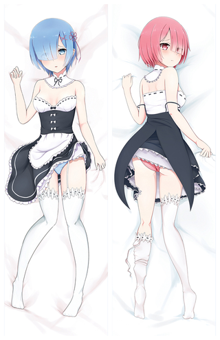 Re:Zero Rem & Ram Anime Dakimakura Body Pillow Cover