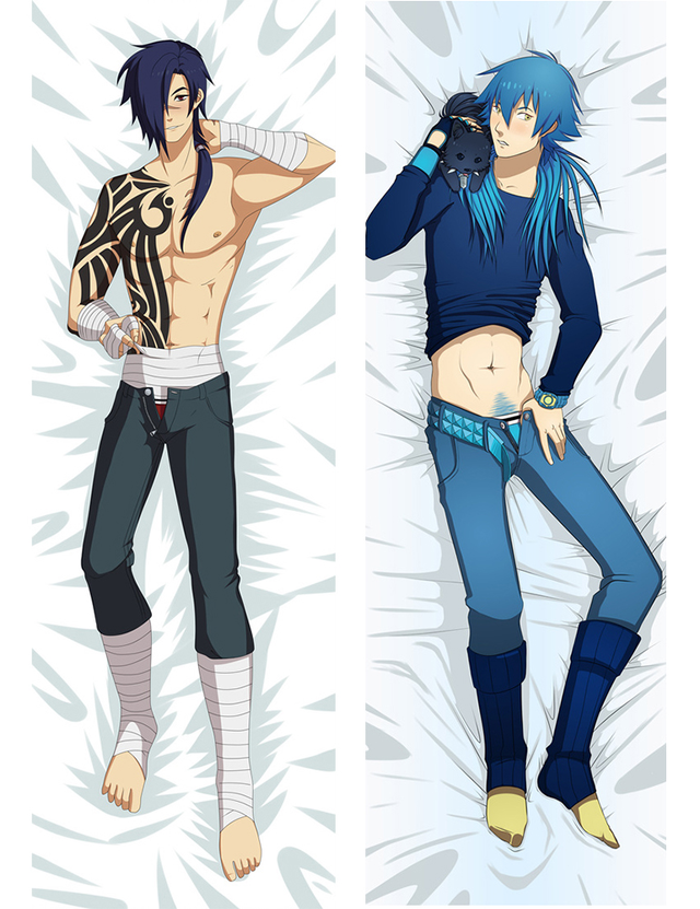 Newly Japanese Anime DMMD Dramatical Murder Clear Male BL Hugging Body Pillow Cover Case Bedding Covers