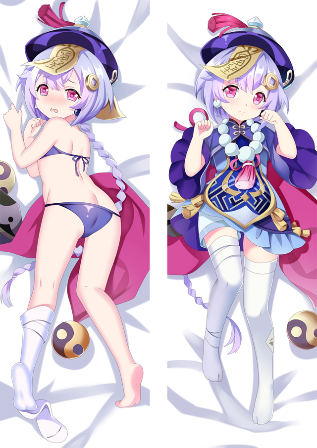 Genshin Impact QiQi Anime Dakimakura Body Pillow Cover
