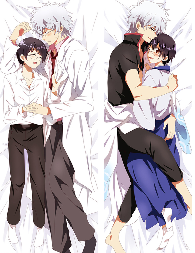 New Anime Dakimakura Gin Tama Sakata Gintoki Hugging Body Pillow Case Cushion Cover